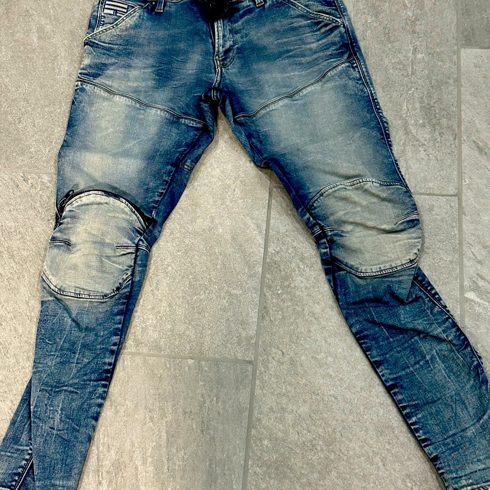 Men blue slim fit g-star jeans excellent condition size 36/32
